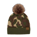 HAT4005 Abstract Camo Pom Beanie - MiMi Wholesale