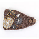 HB16202 Floral Knit Headwrap/Headband - MiMi Wholesale