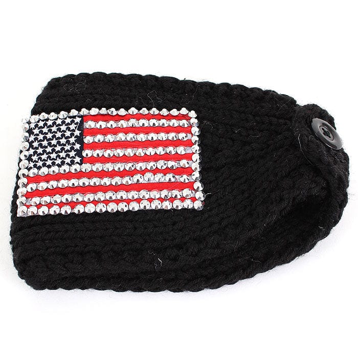 HB16203 American Flag Knit Headwrap/Headband - MiMi Wholesale