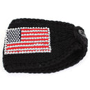 HB16203 American Flag Knit Headwrap/Headband - MiMi Wholesale