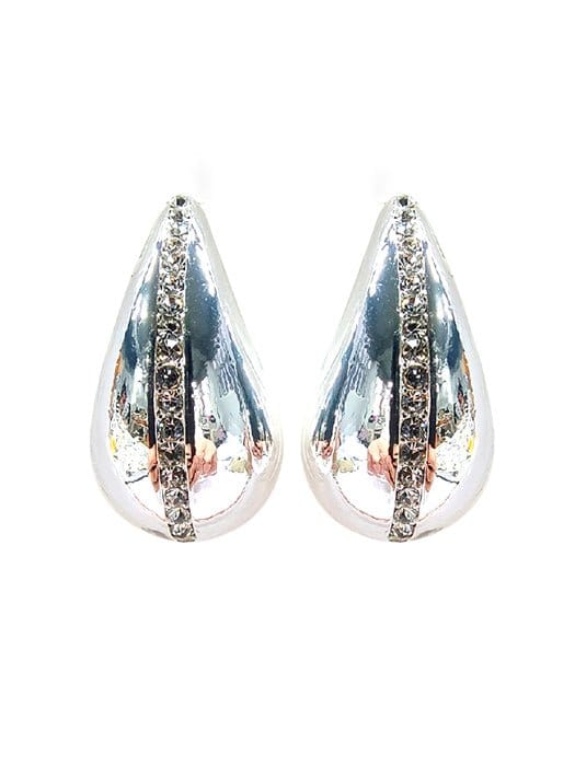 HE3240 CZ Pave Teardrop Earrings - MiMi Wholesale