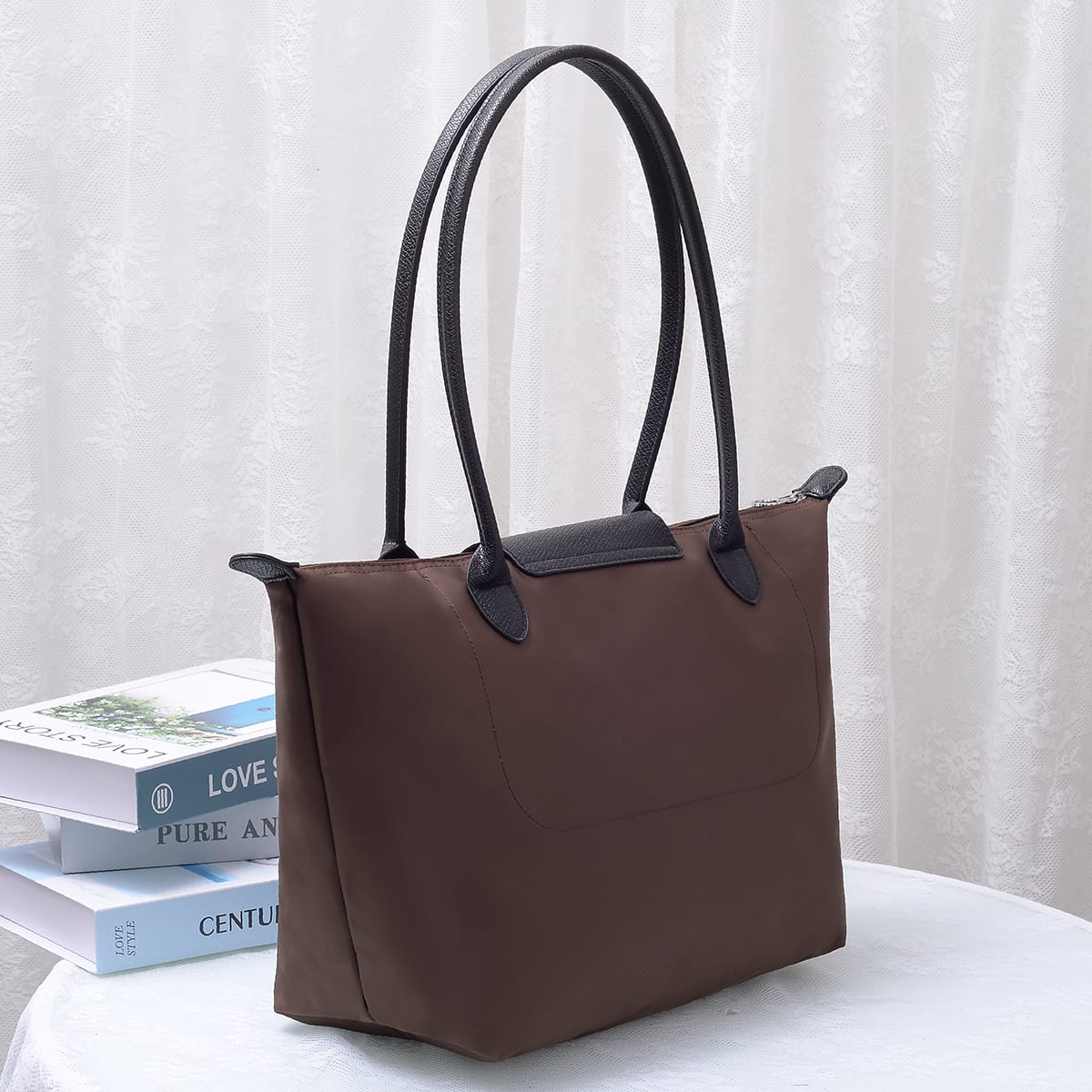 HE785 Olivia Nylon Tote Bag - MiMi Wholesale
