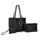 HL70102T Mya 3 in 1 Tote Bag With Pouch and Wallet Set - MiMi Wholesale