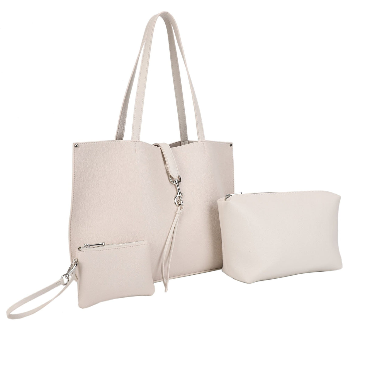 HL70102T Mya 3 in 1 Tote Bag With Pouch and Wallet Set - MiMi Wholesale