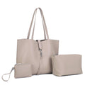 HL70102T Mya 3 in 1 Tote Bag With Pouch and Wallet Set - MiMi Wholesale