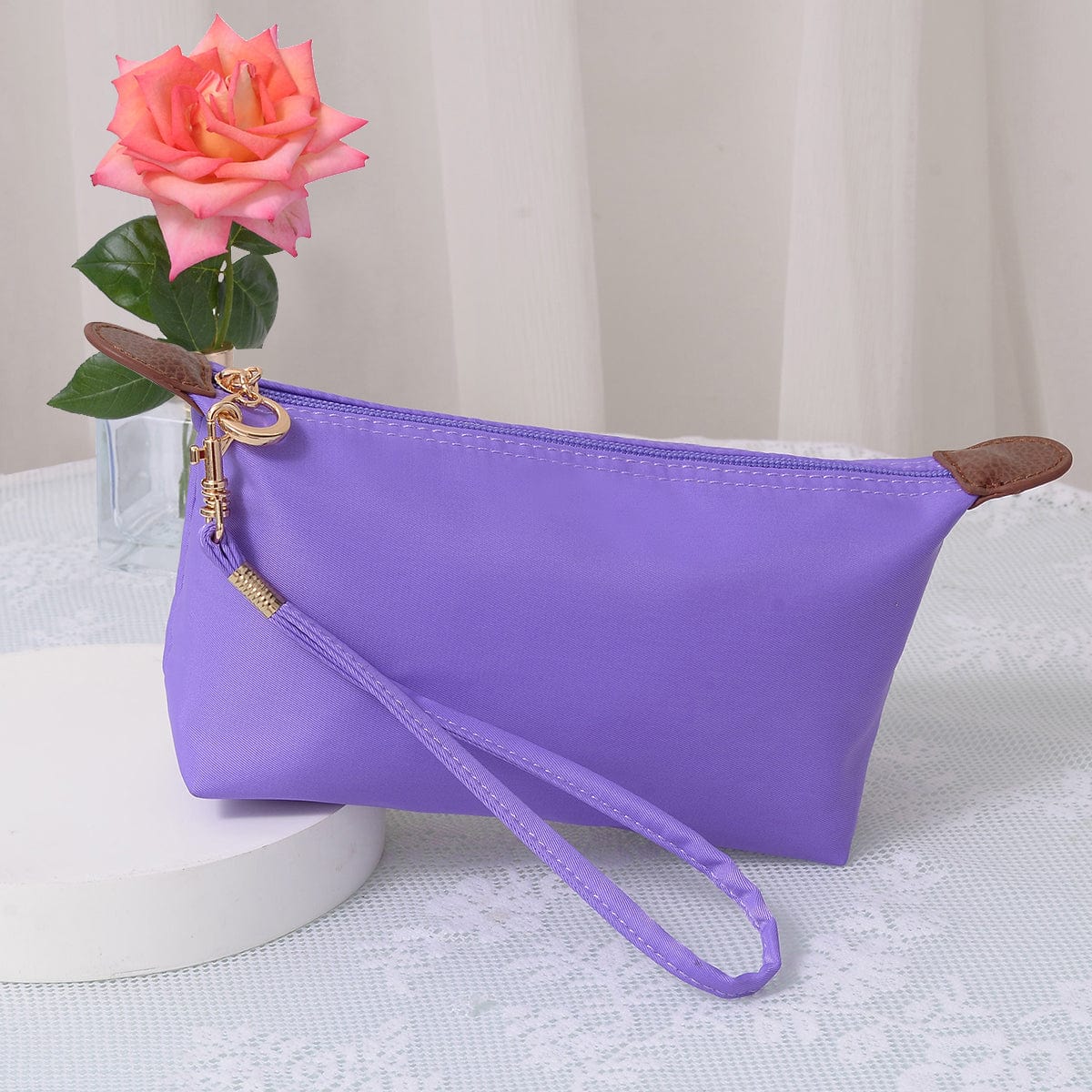 HM1006 Monogrammable Nylon Fabric Cosmetic Bag - MiMi Wholesale