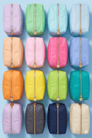 HM1012 Emma Round Zippered Nylon Cosmetic Pouch Bag - MiMi Wholesale