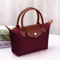HM782 Britney Nylon Double Handle Crossbody Bag - MiMi Wholesale