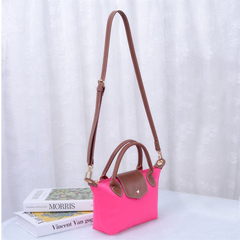HM782 Britney Nylon Double Handle Mini Crossbody Bag - MiMi Wholesale