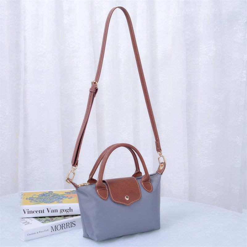 HM782 Britney Nylon Double Handle Mini Crossbody Bag - MiMi Wholesale