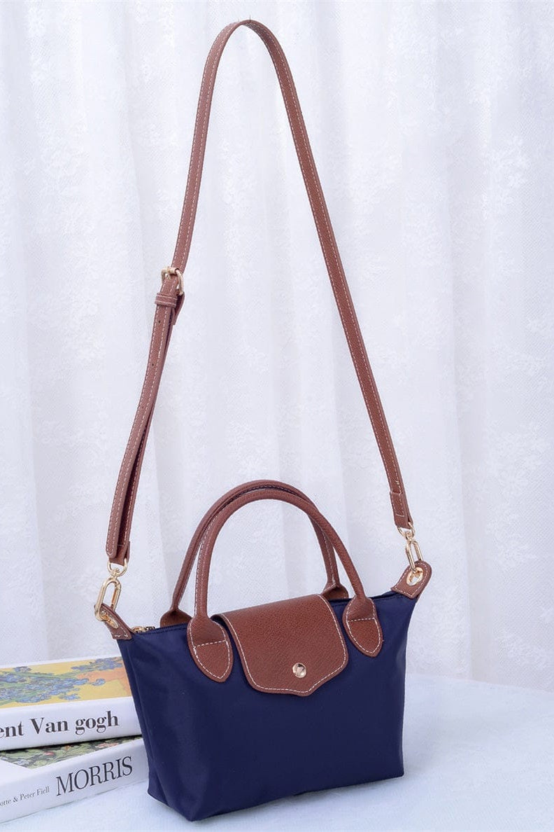HM782 Britney Nylon Double Handle Mini Crossbody Bag - MiMi Wholesale