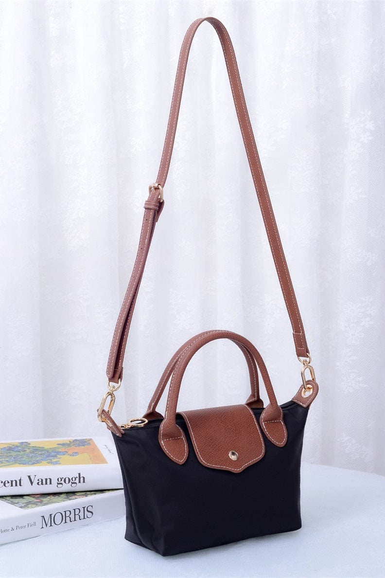 HM782 Britney Nylon Double Handle Mini Crossbody Bag - MiMi Wholesale
