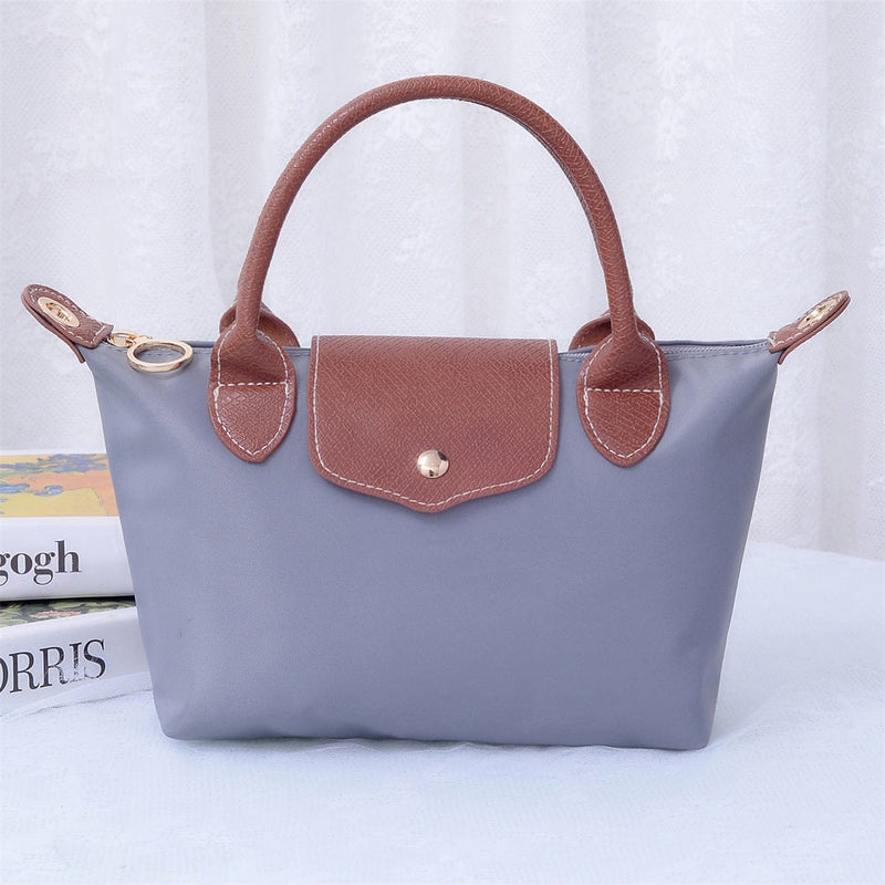 HM782 Britney Nylon Double Handle Mini Crossbody Bag - MiMi Wholesale