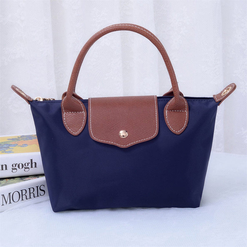 HM782 Britney Nylon Double Handle Mini Crossbody Bag - MiMi Wholesale