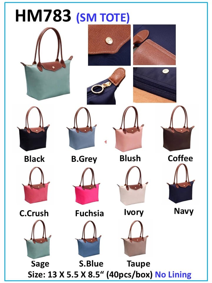 HM783 Dorian 13 inch Nylon Tote Bag - MiMi Wholesale