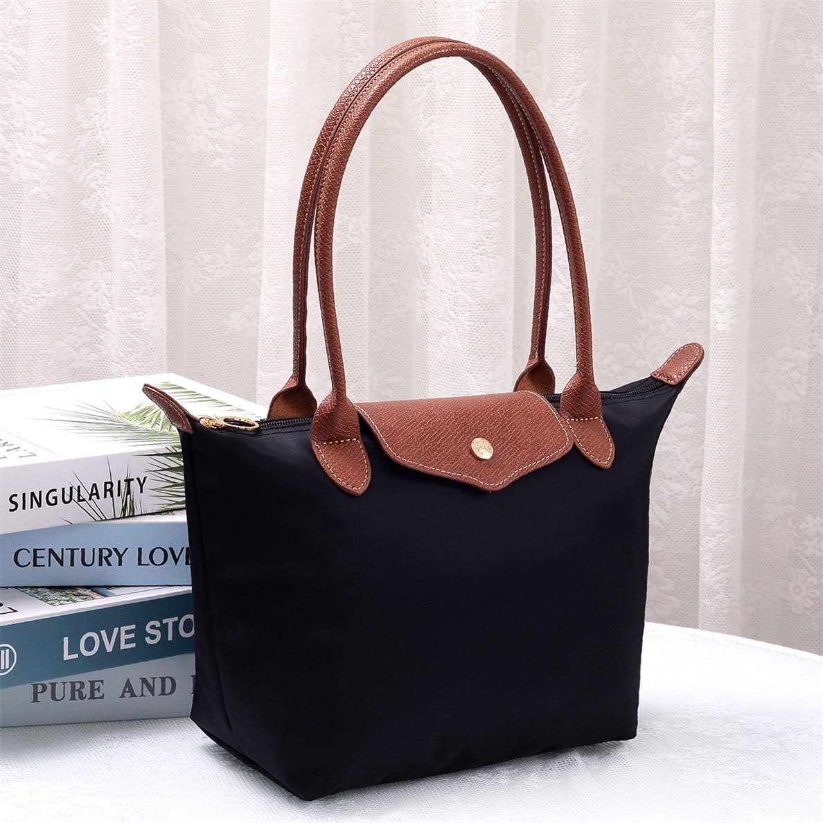 HM783 Dorian 13 inch Nylon Tote Bag - MiMi Wholesale
