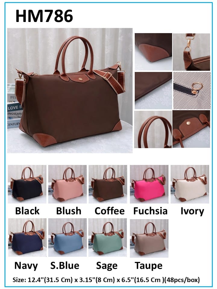 HM786 Marisa Nylon Duffel/Weekender Bag - MiMi Wholesale