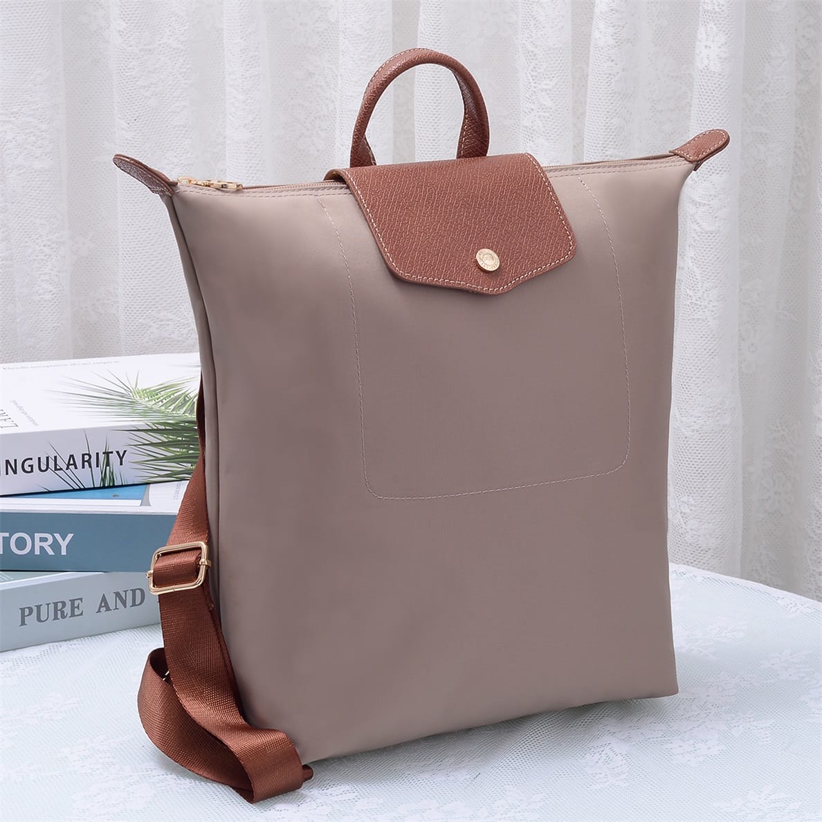 HM788 Glissel Nylon Backpack - MiMi Wholesale