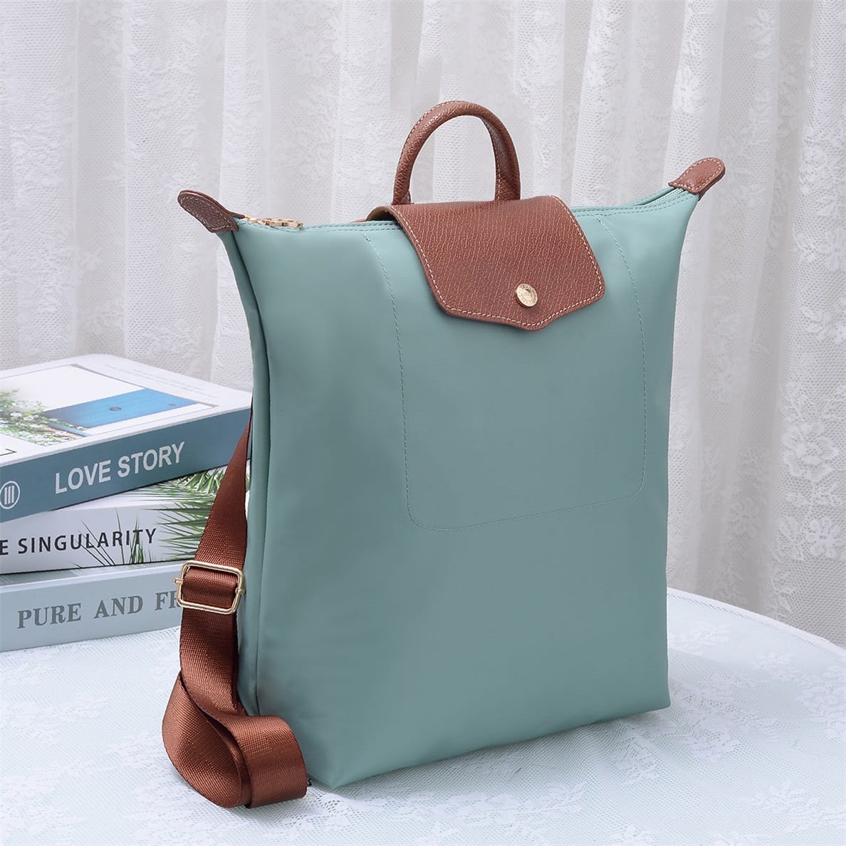 HM788 Glissel Nylon Backpack - MiMi Wholesale