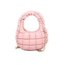 HQ127 Olivia Mini Quilted Puffer Top Handle Crossbody Bag - MiMi Wholesale