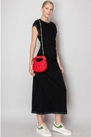HQ127 Olivia Mini Quilted Puffer Top Handle Crossbody Bag - MiMi Wholesale