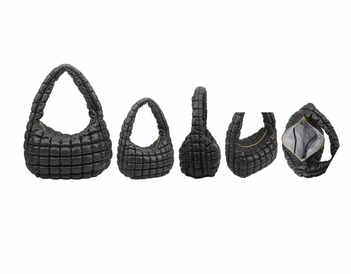 HQ128 Mila Quilted Puffer Shoulder Bag - MiMi Wholesale