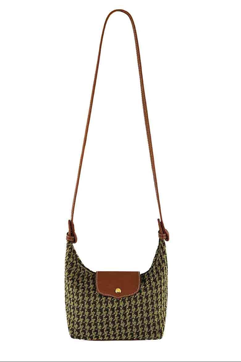 HT780 Houndstooth Convertible Clutch/Shoulder/Crossbody Bag - MiMi Wholesale