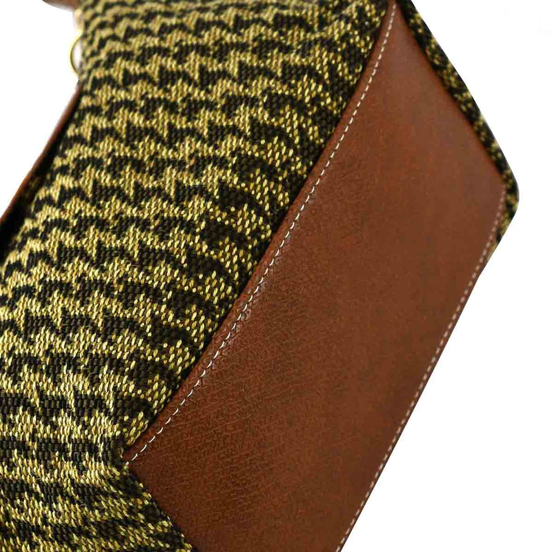 HT780 Houndstooth Convertible Clutch/Shoulder/Crossbody Bag - MiMi Wholesale