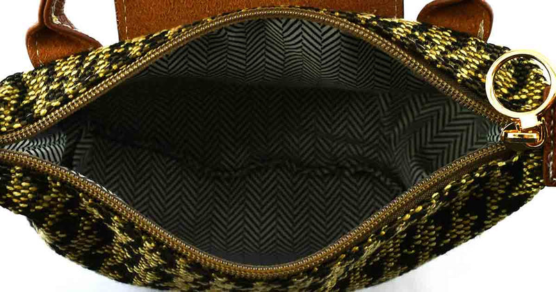 HT781 Houndstooth Mini Crossbody Bag - MiMi Wholesale