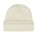 HTC0067 Pearl and Rhinestone Angora Cuff Beanie - MiMi Wholesale