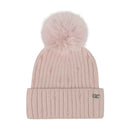 HTC0069 Glass Bead Cuff Faux Fur Pom Beanie - MiMi Wholesale
