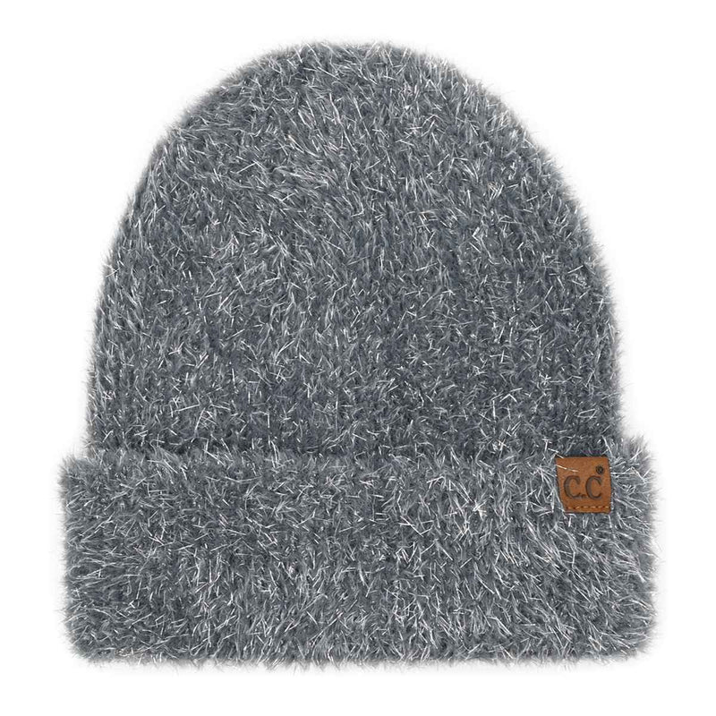 HTC0118 Metallic Eyelash Cuff Beanie - MiMi Wholesale