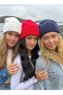 HTC0119 3D Embossed American Flag Beanie - MiMi Wholesale