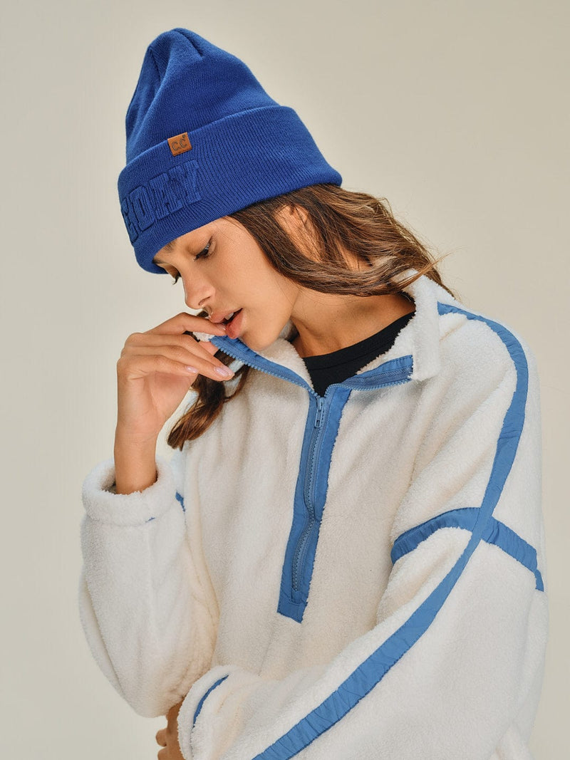 HTC0122 Gameday Embossed Cuff Beanie - MiMi Wholesale