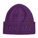 HTC0122 Gameday Embossed Cuff Beanie - MiMi Wholesale
