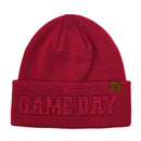 HTC0122 Gameday Embossed Cuff Beanie - MiMi Wholesale
