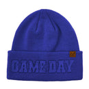 HTC0122 Gameday Embossed Cuff Beanie - MiMi Wholesale