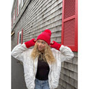 HTE0101 Rhinestone All Over Pom Beanie - MiMi Wholesale