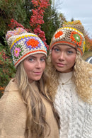 HTE0115 Handmade Crochet Pom Beanie - MiMi Wholesale