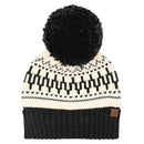 HTE0144 Fair Isle Pattern Yarn Beanie - MiMi Wholesale