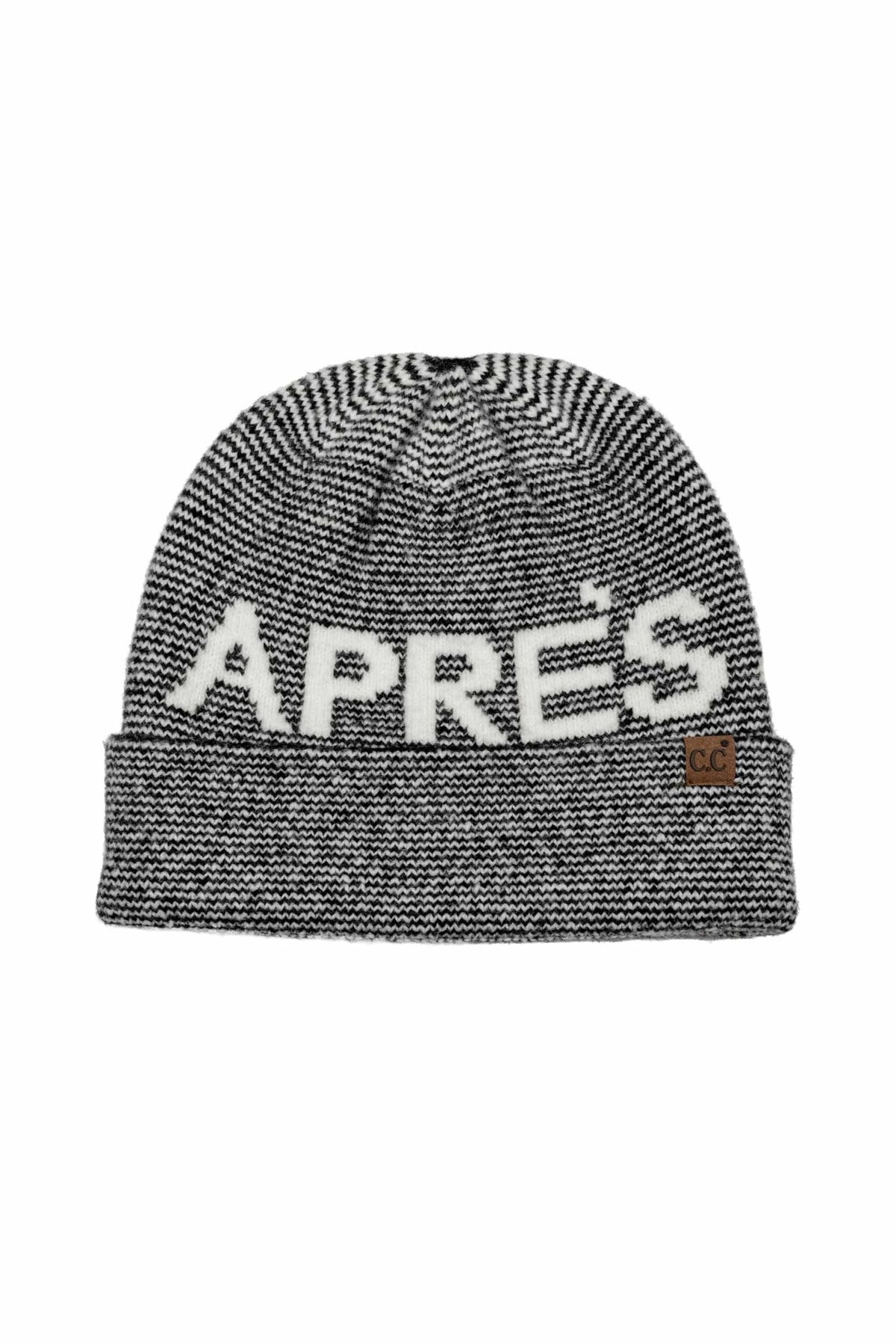 HTE0185 Aspen Apres Ski Pinstripe Beanie - MiMi Wholesale