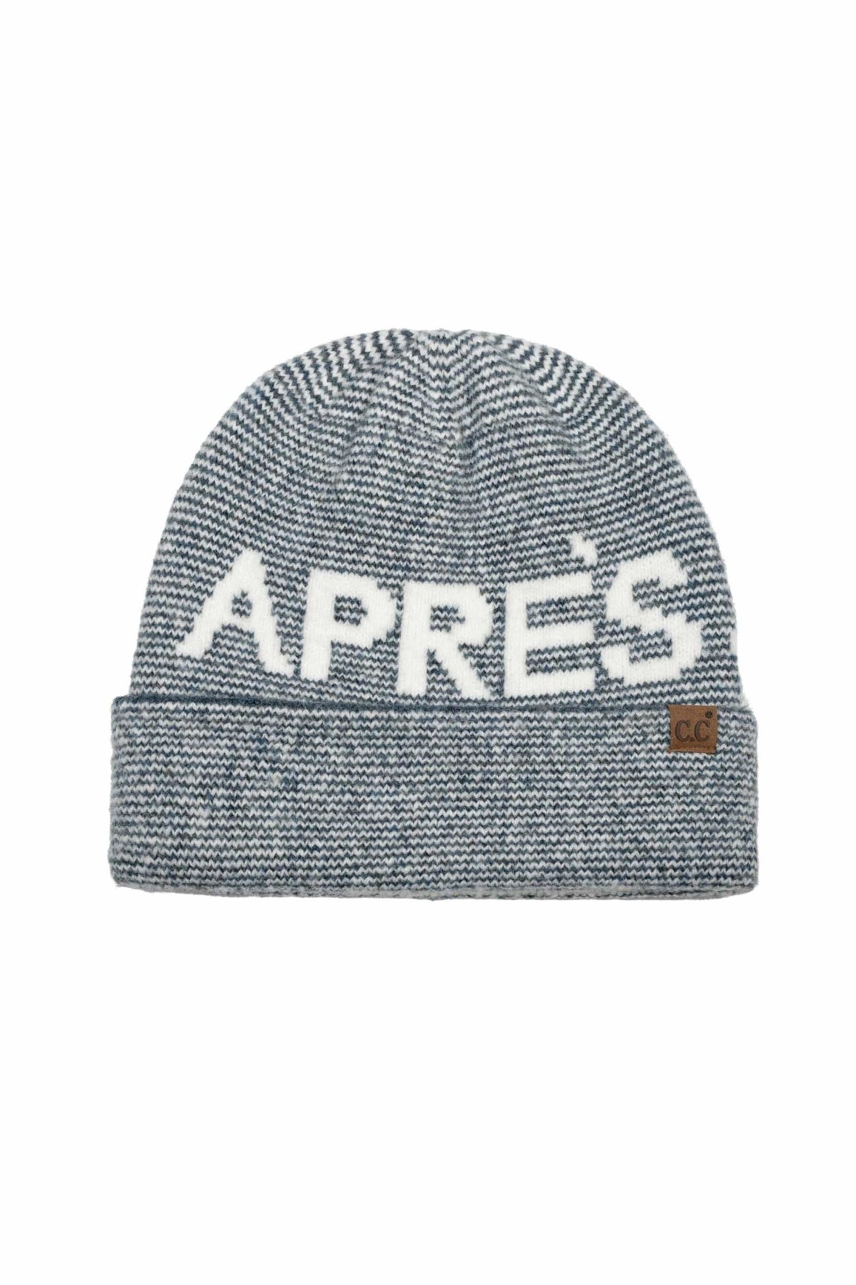 HTE0185 Aspen Apres Ski Pinstripe Beanie - MiMi Wholesale