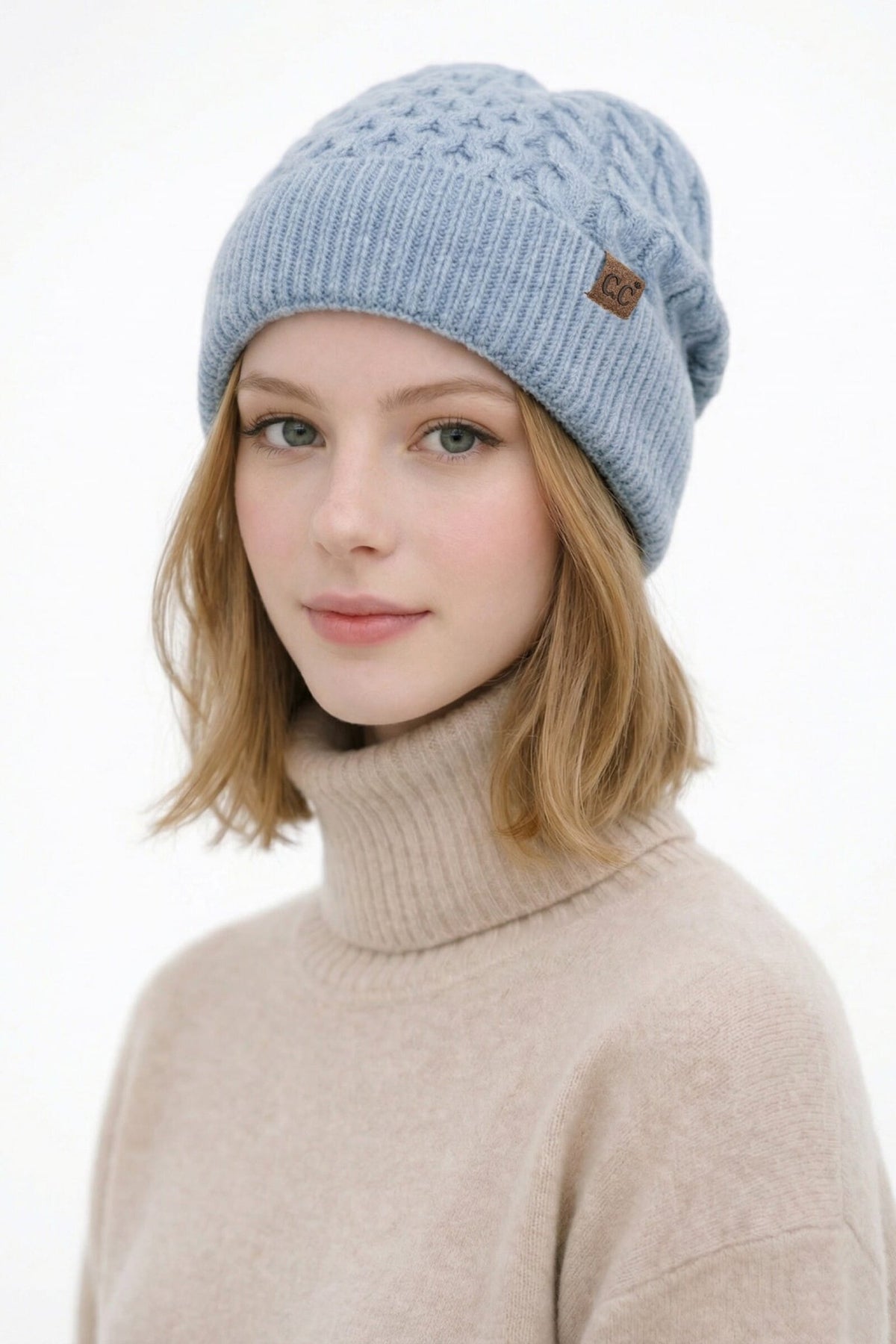 HTE0191 Hannah Honeycomb C&C Beanie - MiMi Wholesale