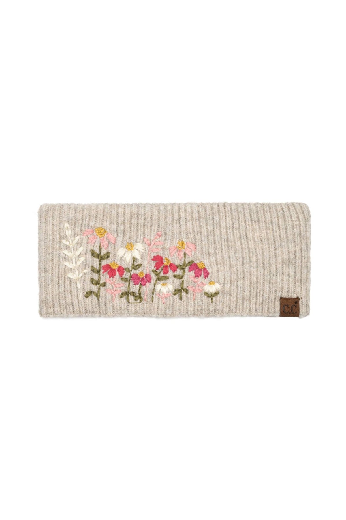 HWE0166 Flora Floral Embroidered Headwrap - MiMi Wholesale