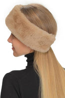 HWE0169 Glitter Short Fur Head Wrap - MiMi Wholesale