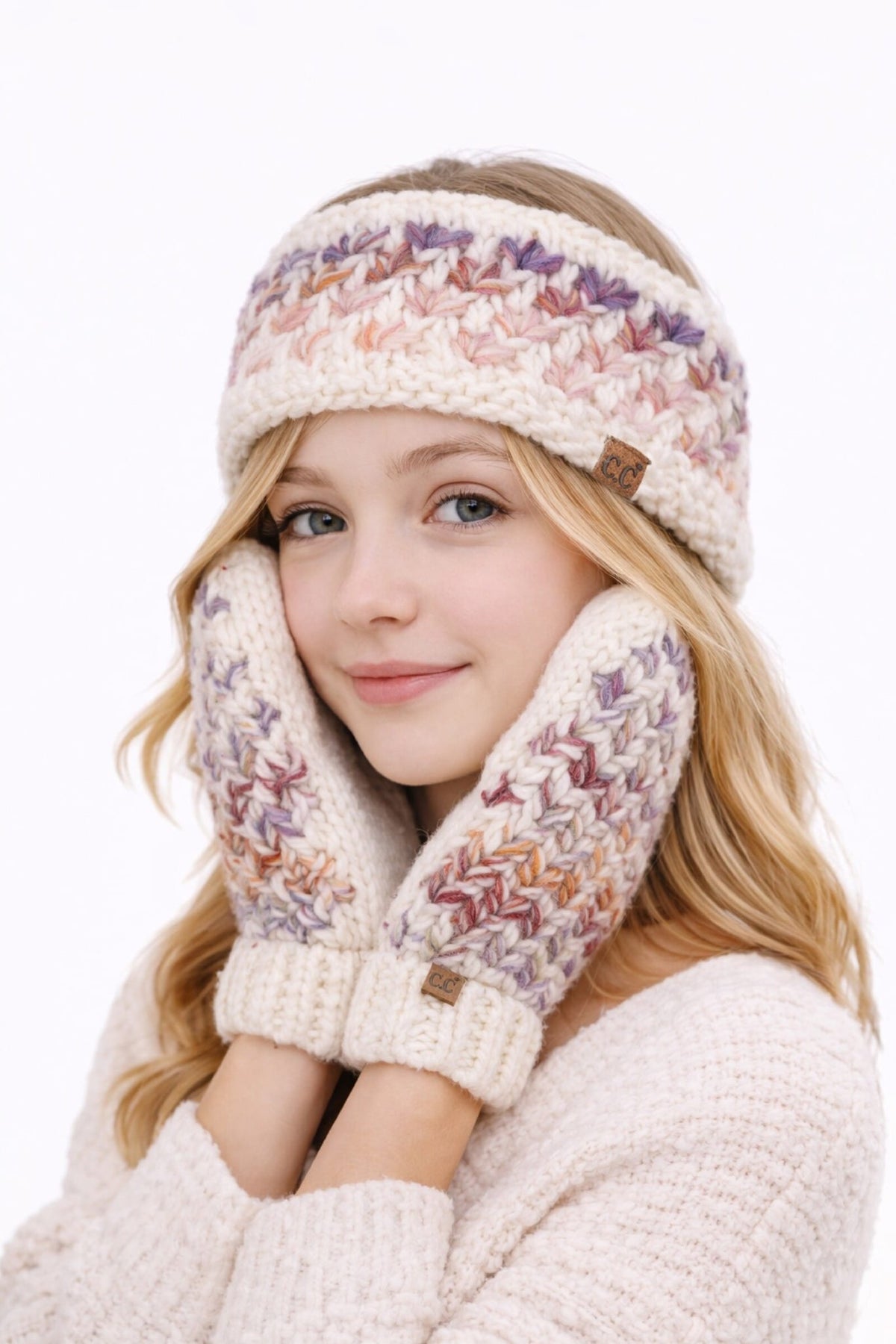 HWE0176 Audrey Ombre Seed Stitch C&C Headwrap - MiMi Wholesale