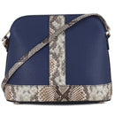 HY5209A Monogrammable Snake Skin Structured Crossbody - MiMi Wholesale