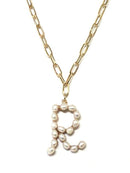 IN0319 Assorted 16 Piece Pearl Initial Necklace Pack - MiMi Wholesale