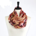 IN6025 Flower Print Infinity Scarf - MiMi Wholesale