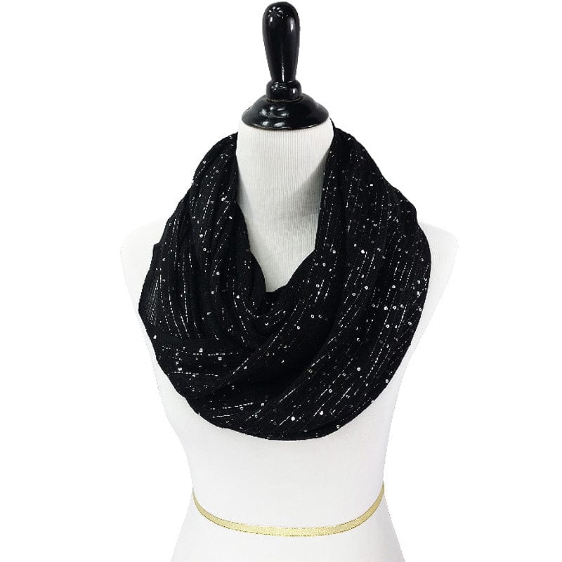 IN7009BK Infinity Scarf - MiMi Wholesale